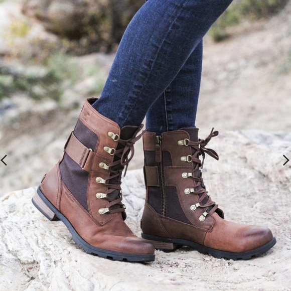 Boots Leather By Anthropologie In Brown, Size: 7.5